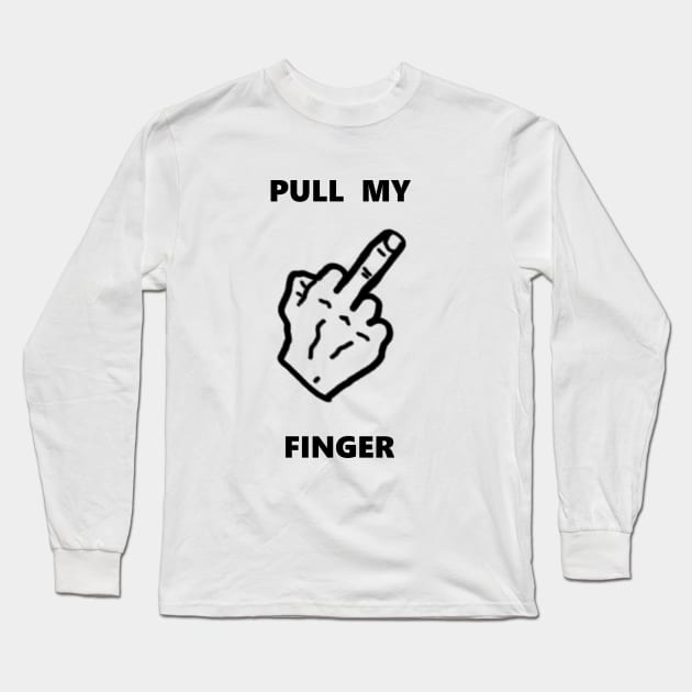 Finger Long Sleeve T-Shirt by Ivana888